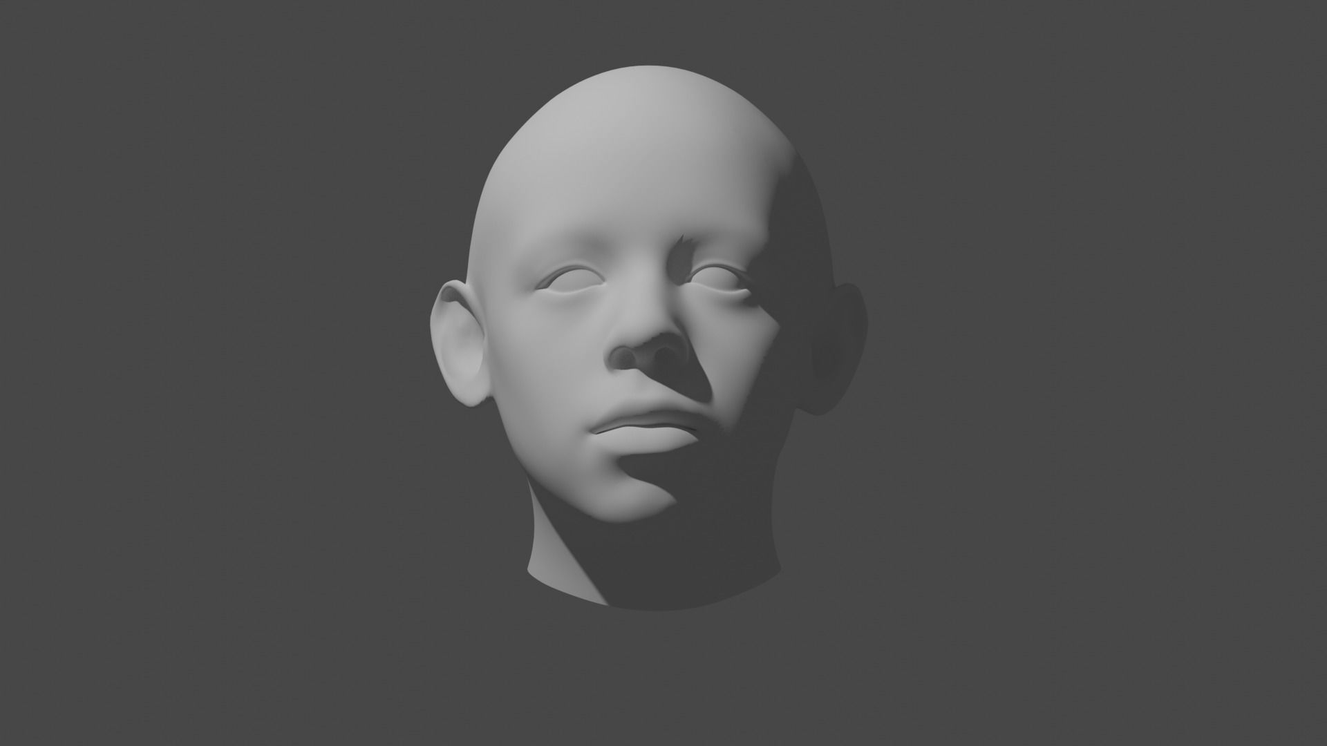 3d head human 3D model_4