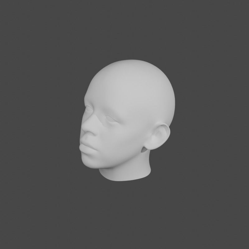 3d head human 3D model_2