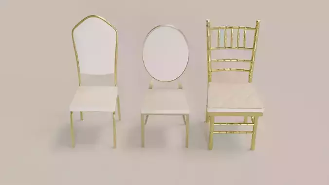 wedding 3 type chairs