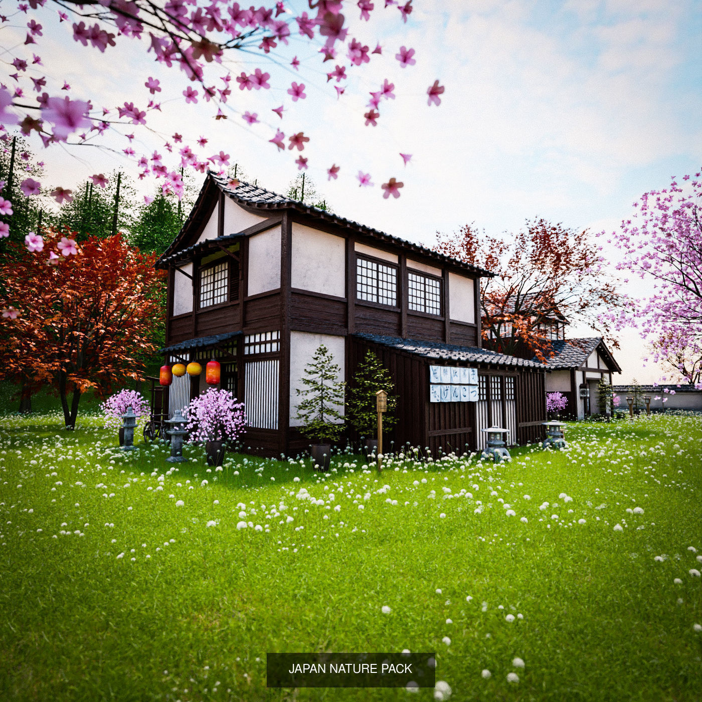 JAPANESE TRADITIONAL BUILDING AND ENVIRONMENT PACK 3D Model Collection_2
