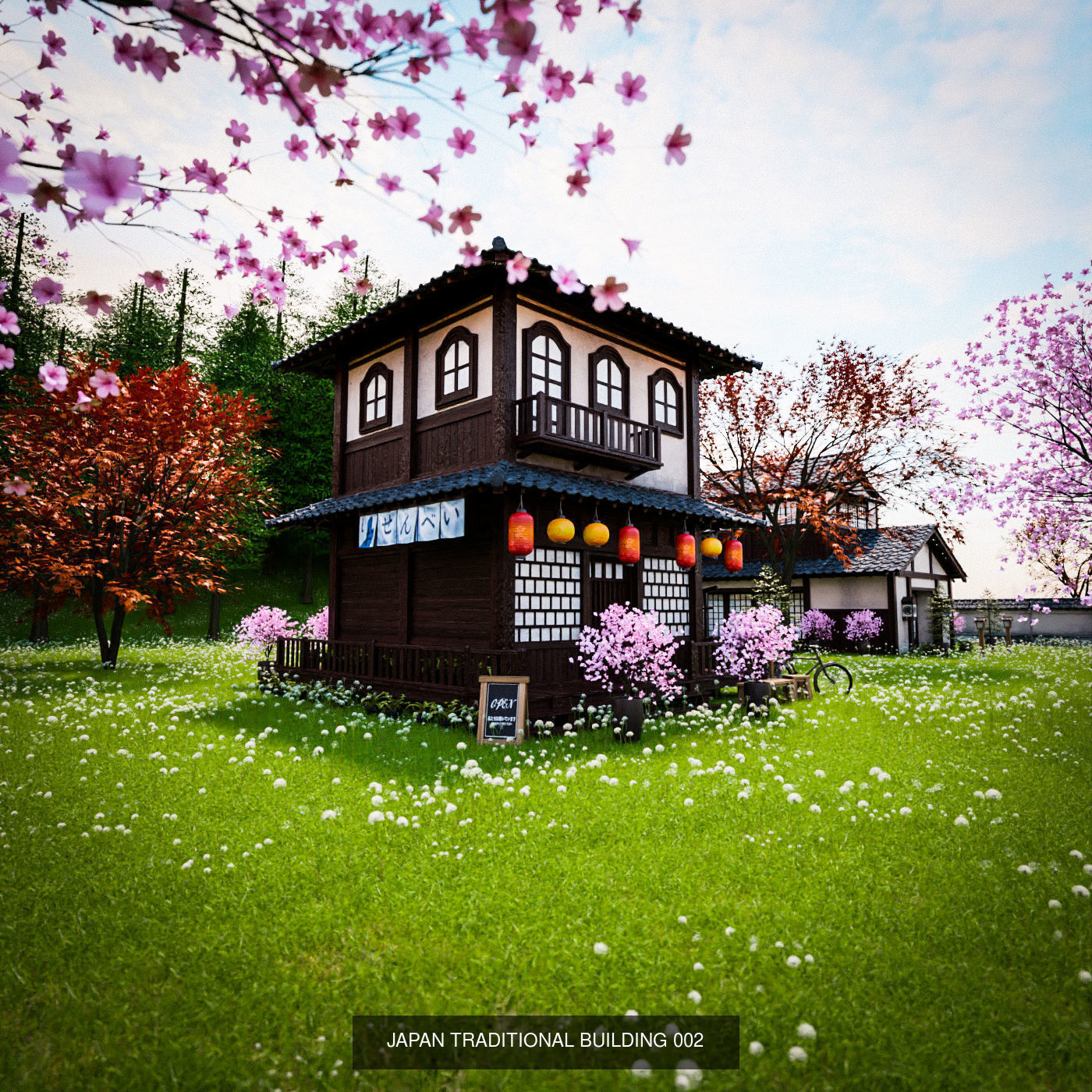 JAPANESE TRADITIONAL BUILDING AND ENVIRONMENT PACK 3D Model Collection_4