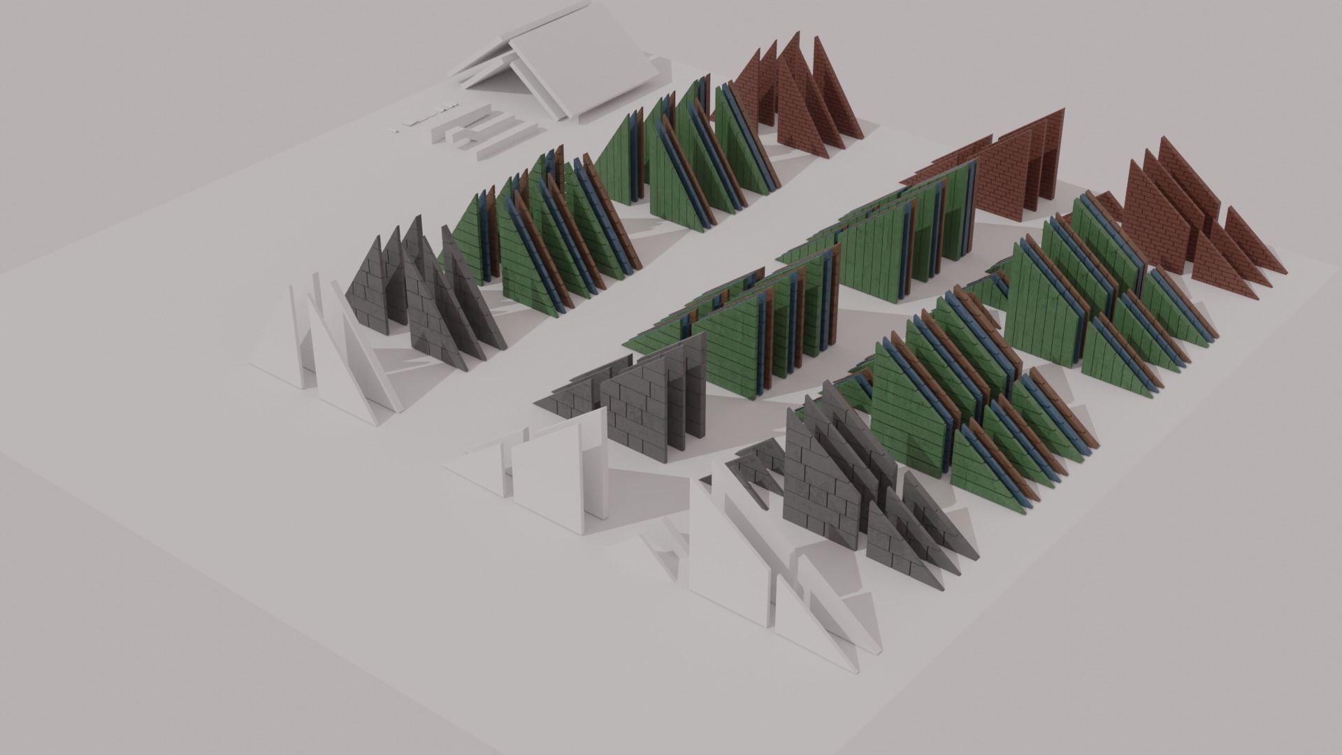 Custom City Low-poly 3D model_6