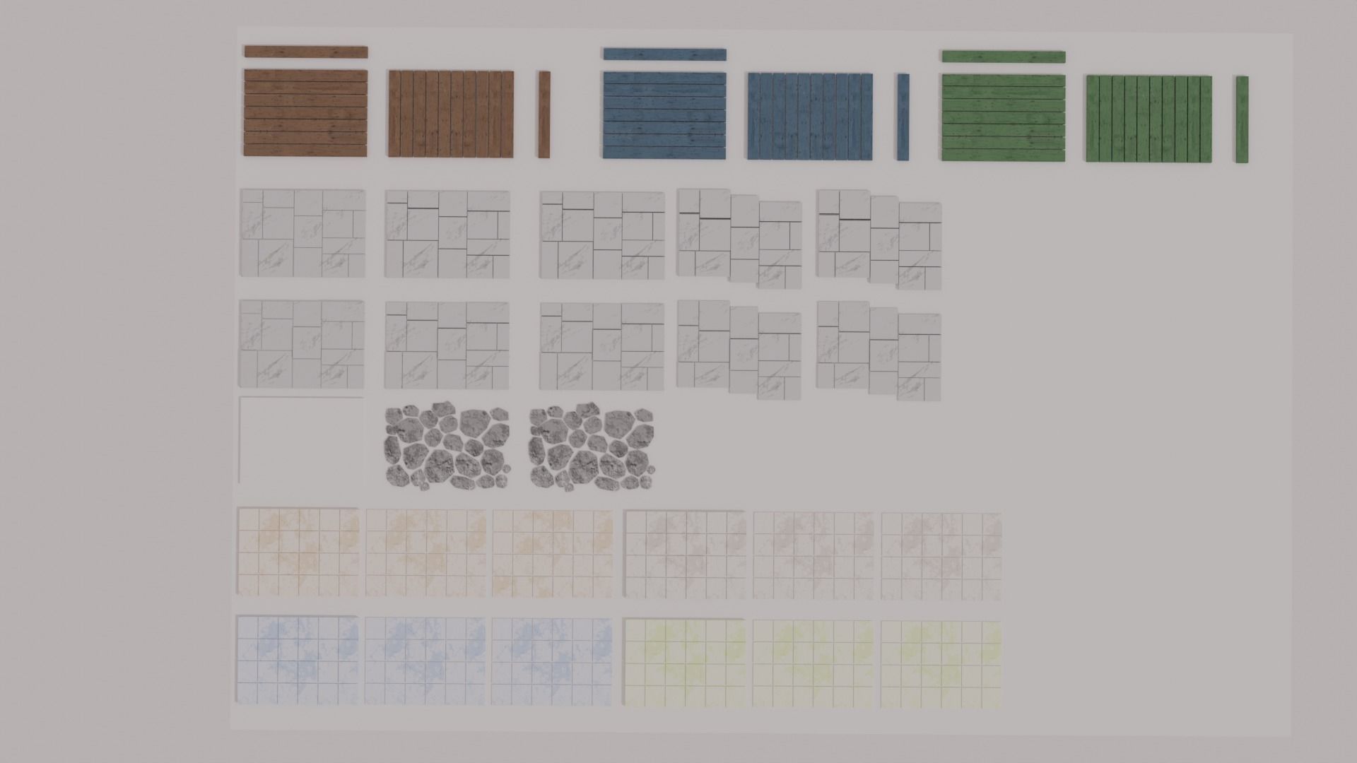 Custom City Low-poly 3D model_7