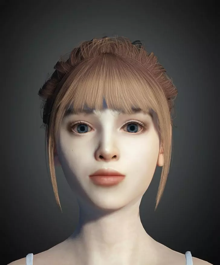 Unity Digital Human RH013 Free 3D model_0