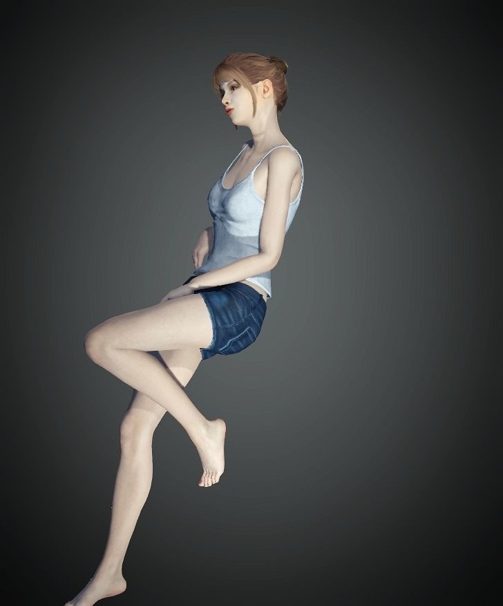 Unity Digital Human RH013 Free 3D model_5