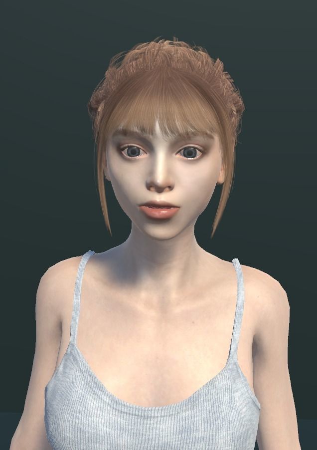 Unity Digital Human RH013 Free 3D model_11