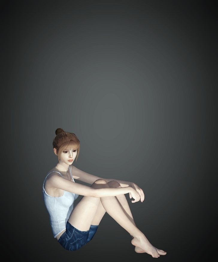 Unity Digital Human RH013 Free 3D model_8