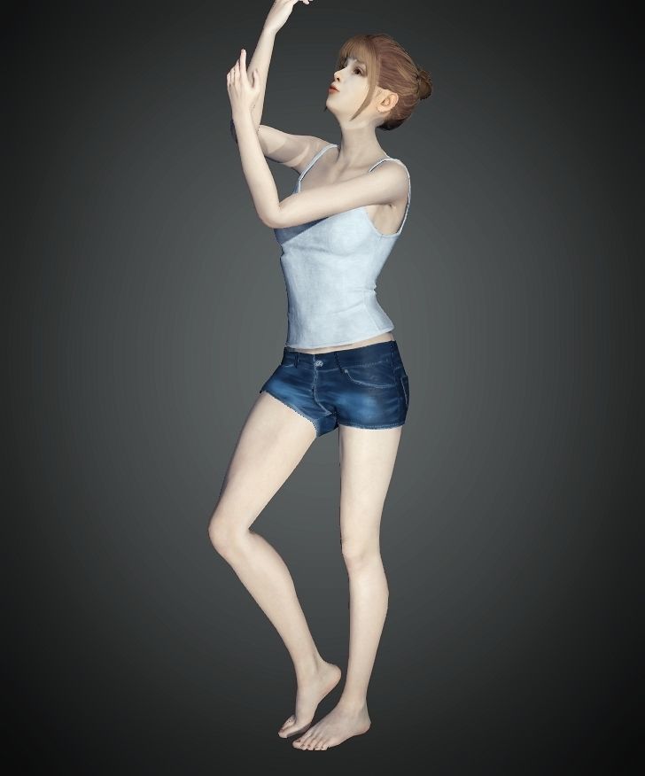 Unity Digital Human RH013 Free 3D model_10