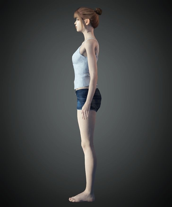 Unity Digital Human RH013 Free 3D model_3
