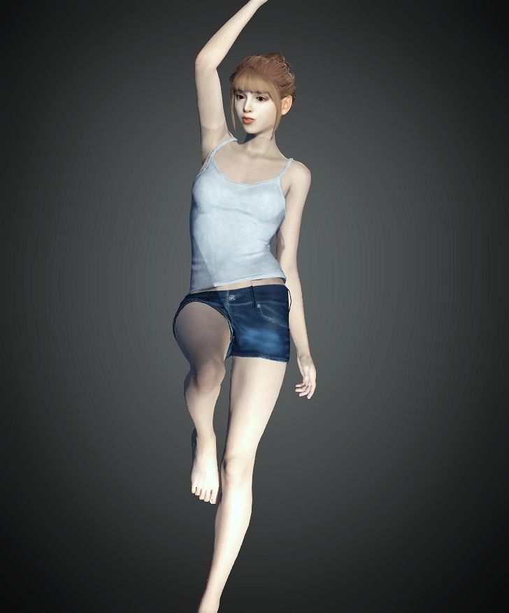 Unity Digital Human RH013 Free 3D model_6