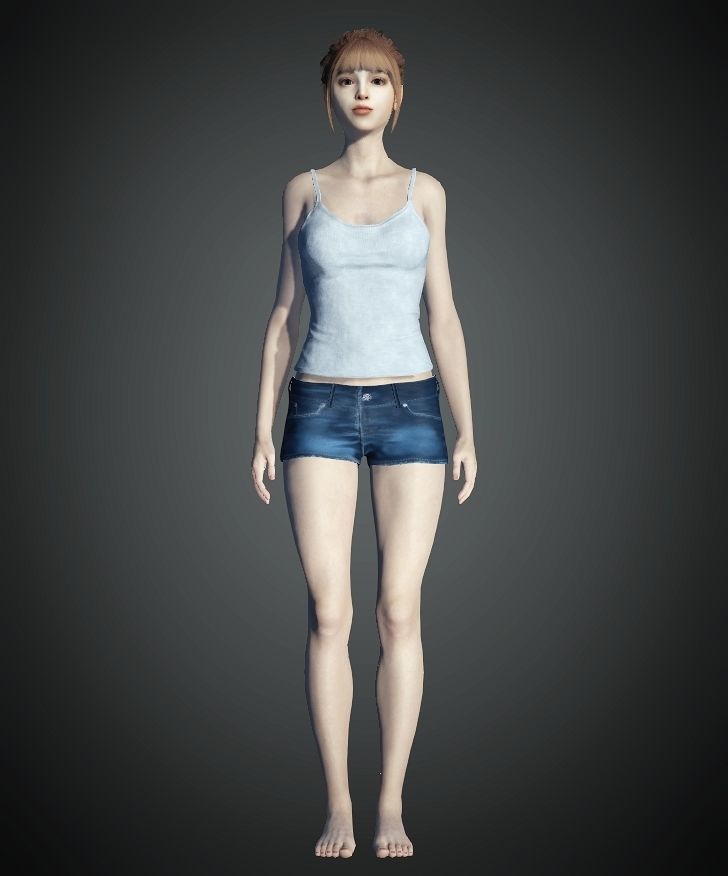 Unity Digital Human RH013 Free 3D model_1