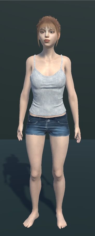 Unity Digital Human RH013 Free 3D model_12