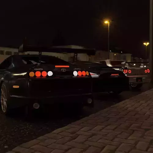 car JDM CAR s meet up Low-poly 3D model