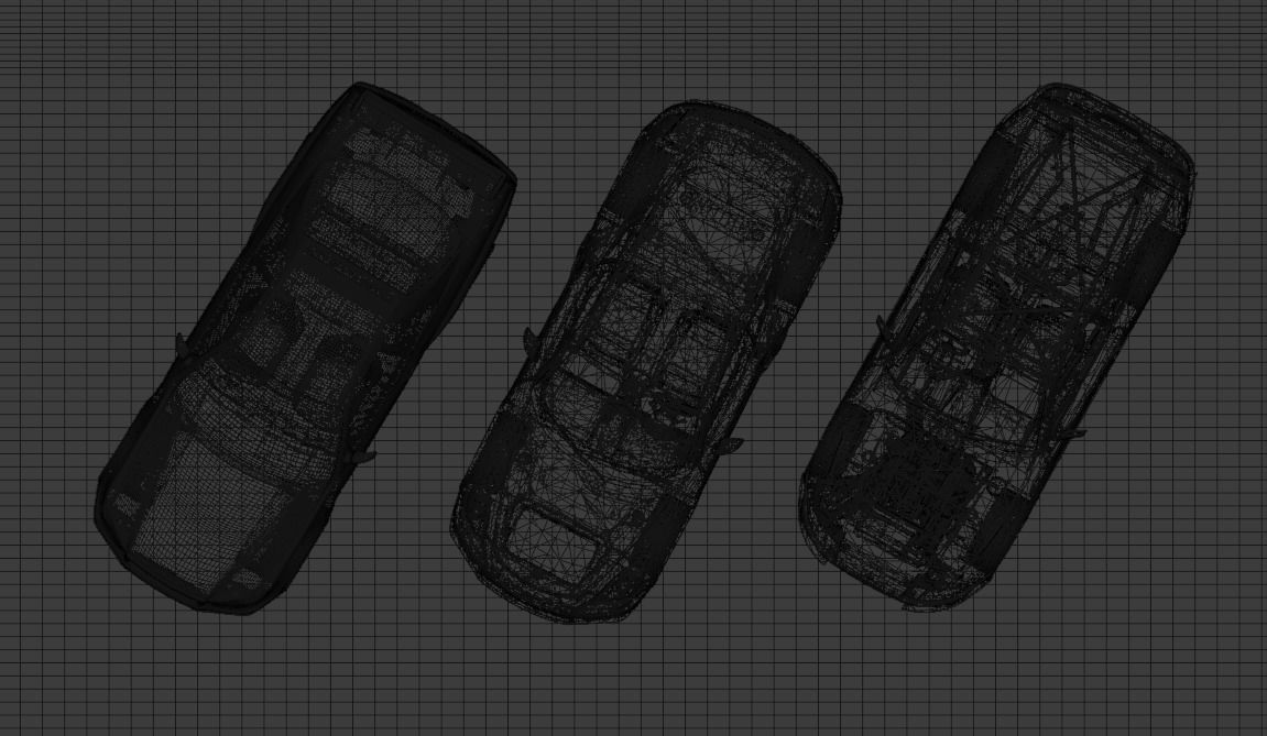 car JDM CAR s meet up Low-poly 3D model_3