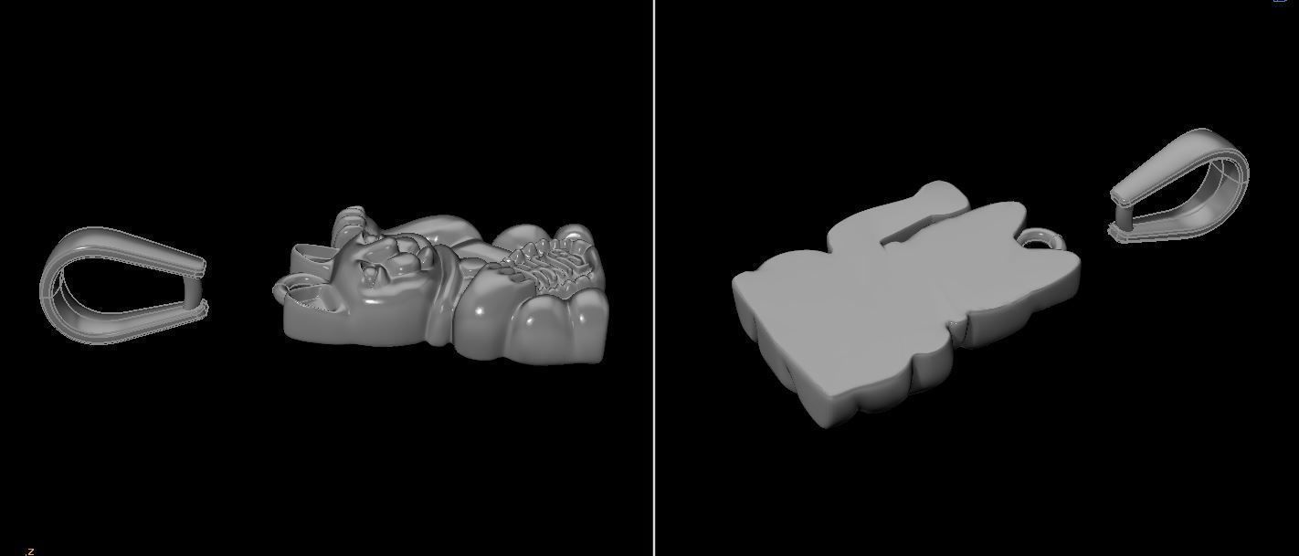 Lucky Cat Pendant 3D print model_12