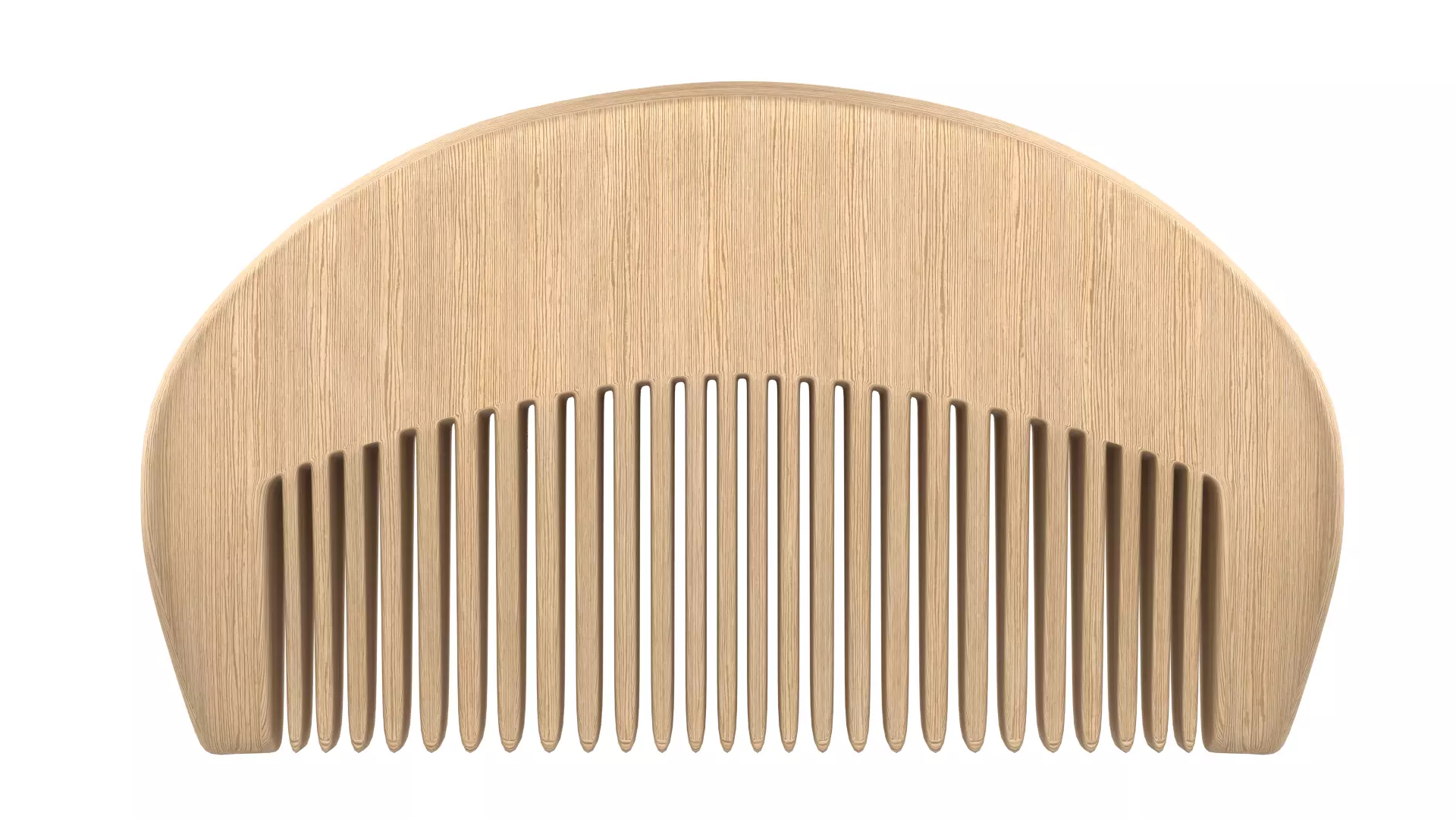 Beard comb Low-poly 3D model_0