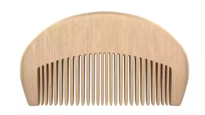 Beard comb Low-poly 3D model