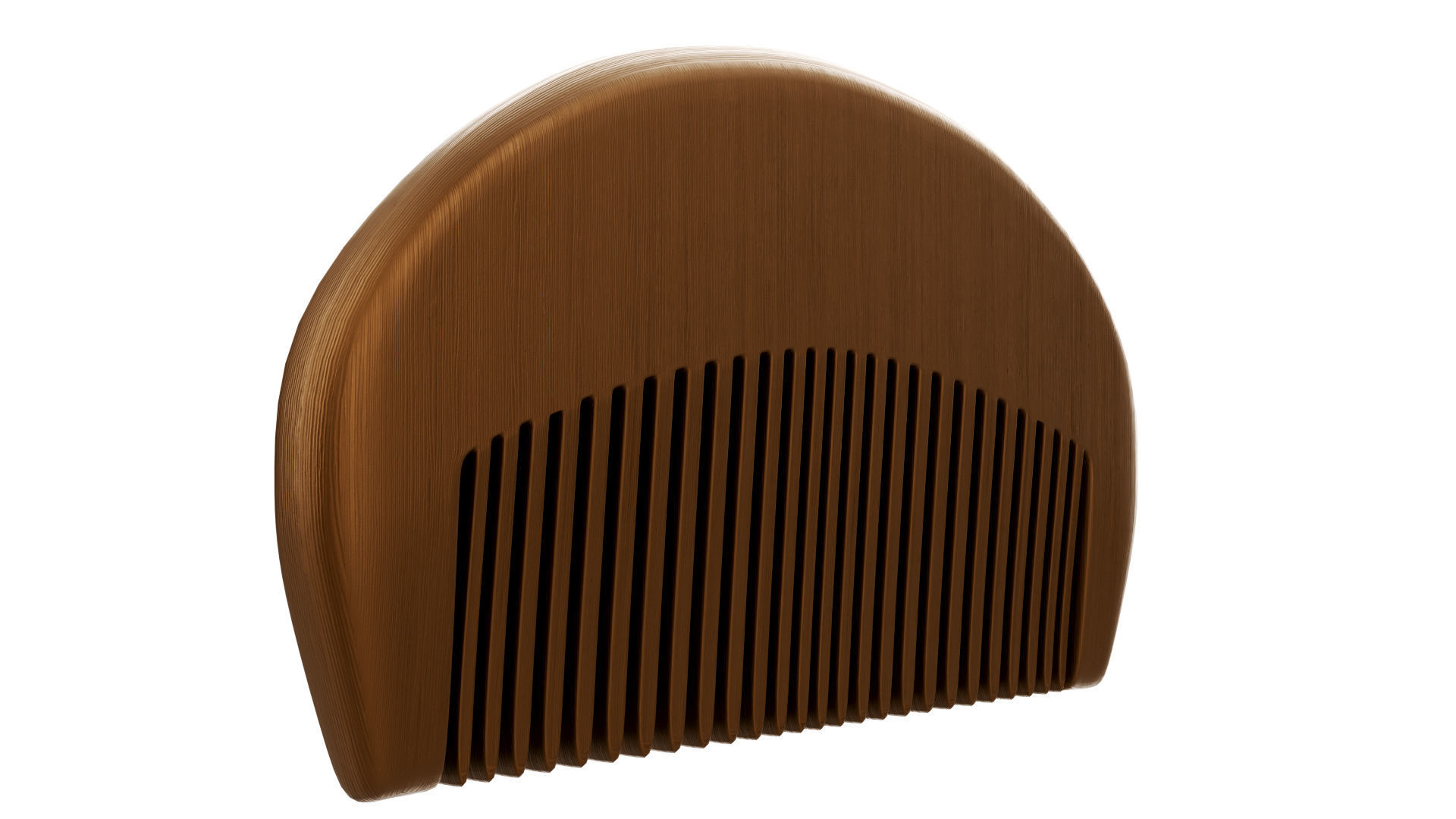 Beard comb Low-poly 3D model_2