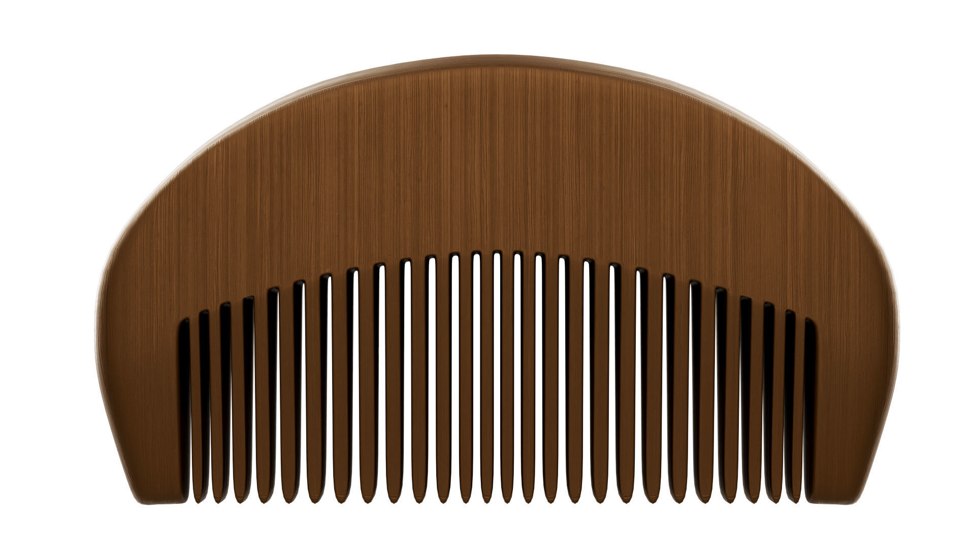 Beard comb Low-poly 3D model_3