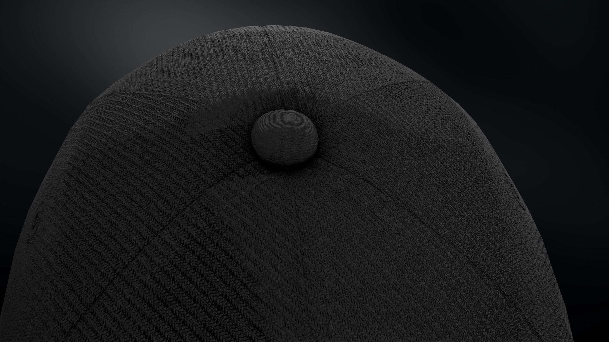 Black Basketball Hat Low-poly 3D model_6