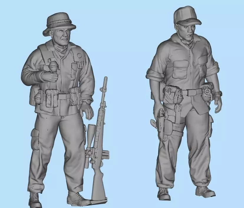 US Soldier models 1 3D print model