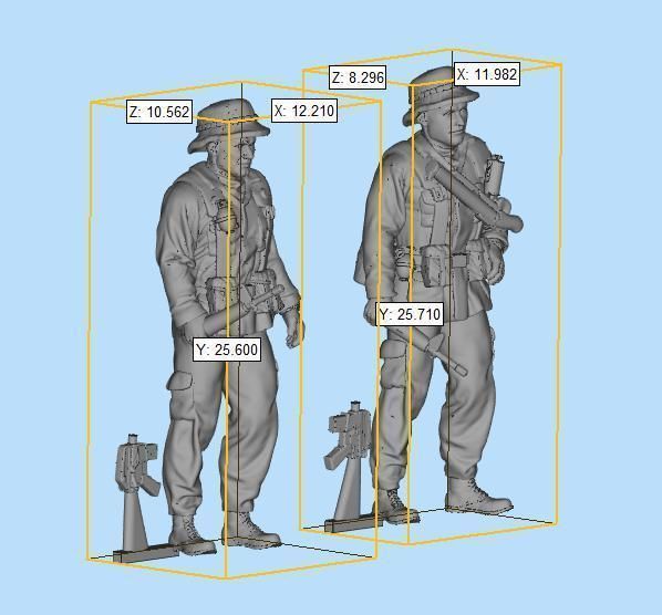 US Soldier  models 2 3D print model_1