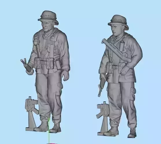 US Soldier  models 2 3D print model