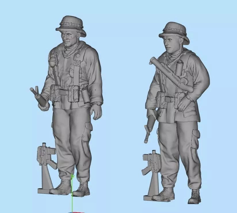 US Soldier  models 2 3D print model_0