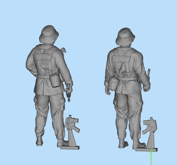 US Soldier  models 2 3D print model_2