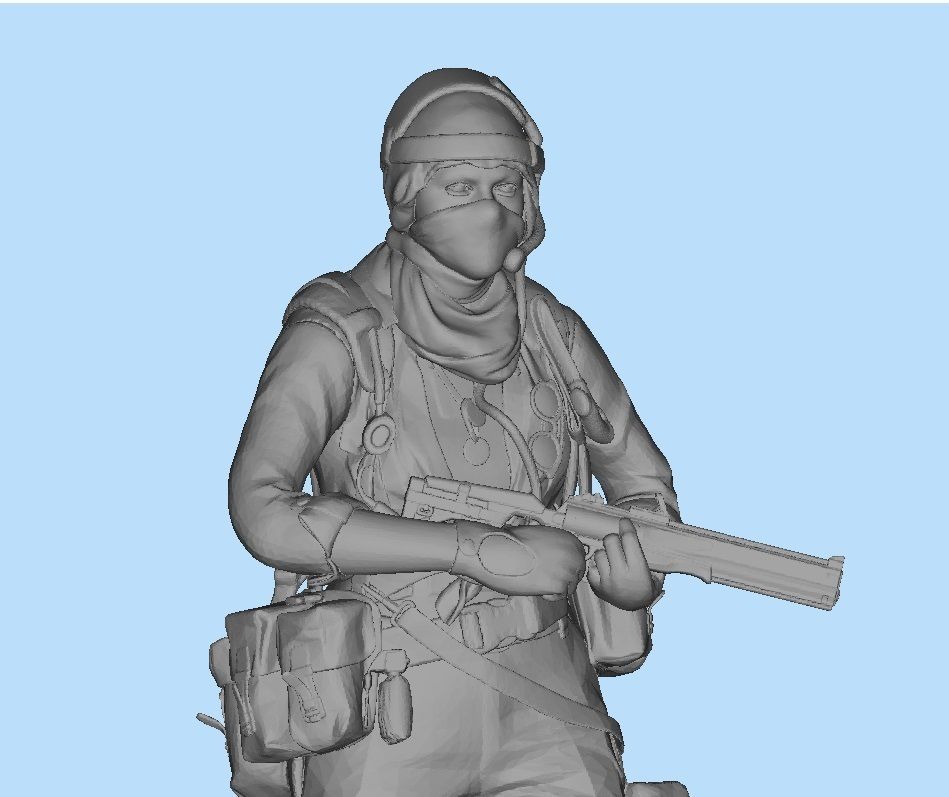 Female soldier From Call of Duty 3D print model_1