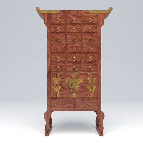 KOREAN HERB CABINET 02 3D model