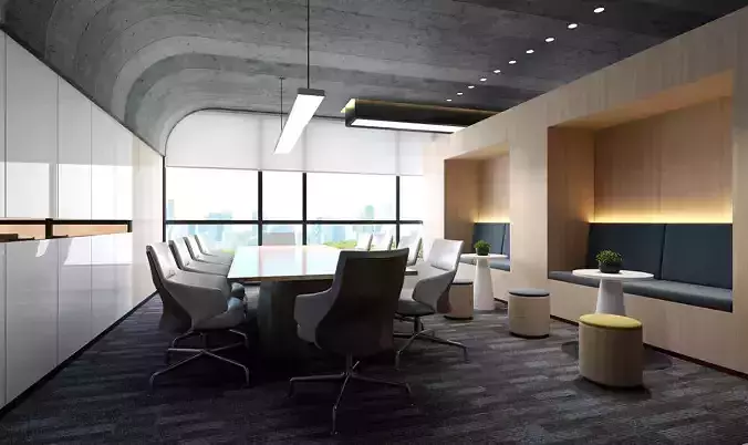 3D model of modern office