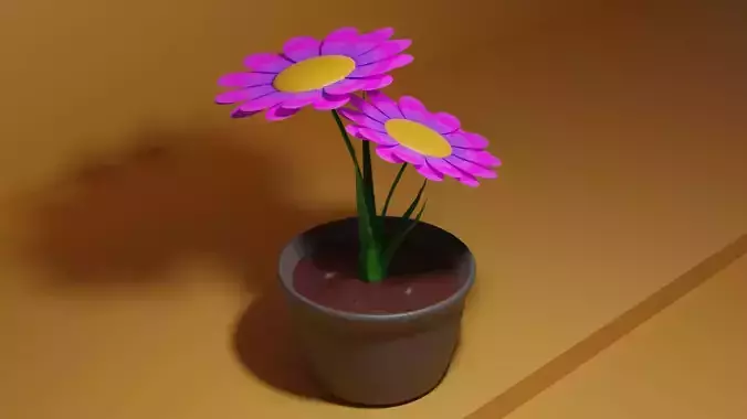 Cartoon Flower Pot