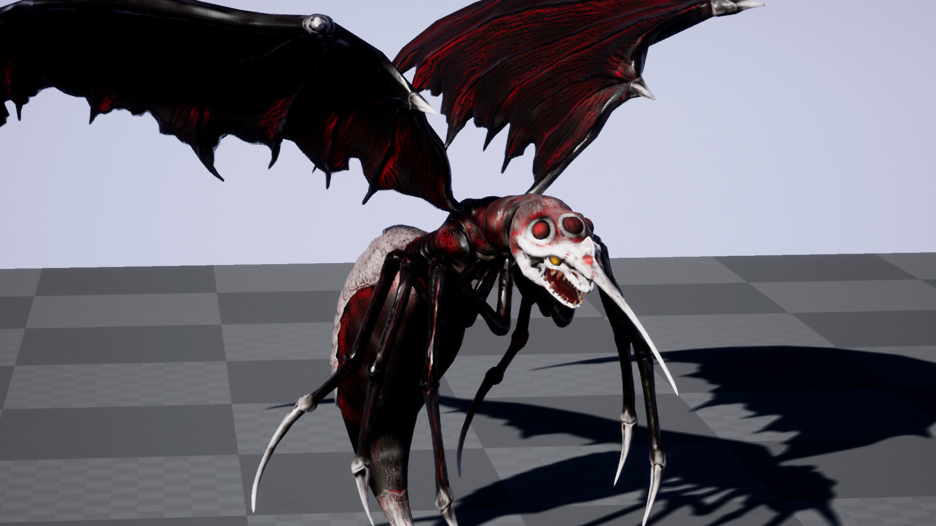 Moskit insect Low-poly 3D model_15