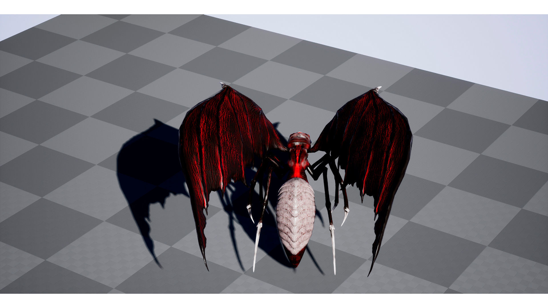 Moskit insect Low-poly 3D model_12