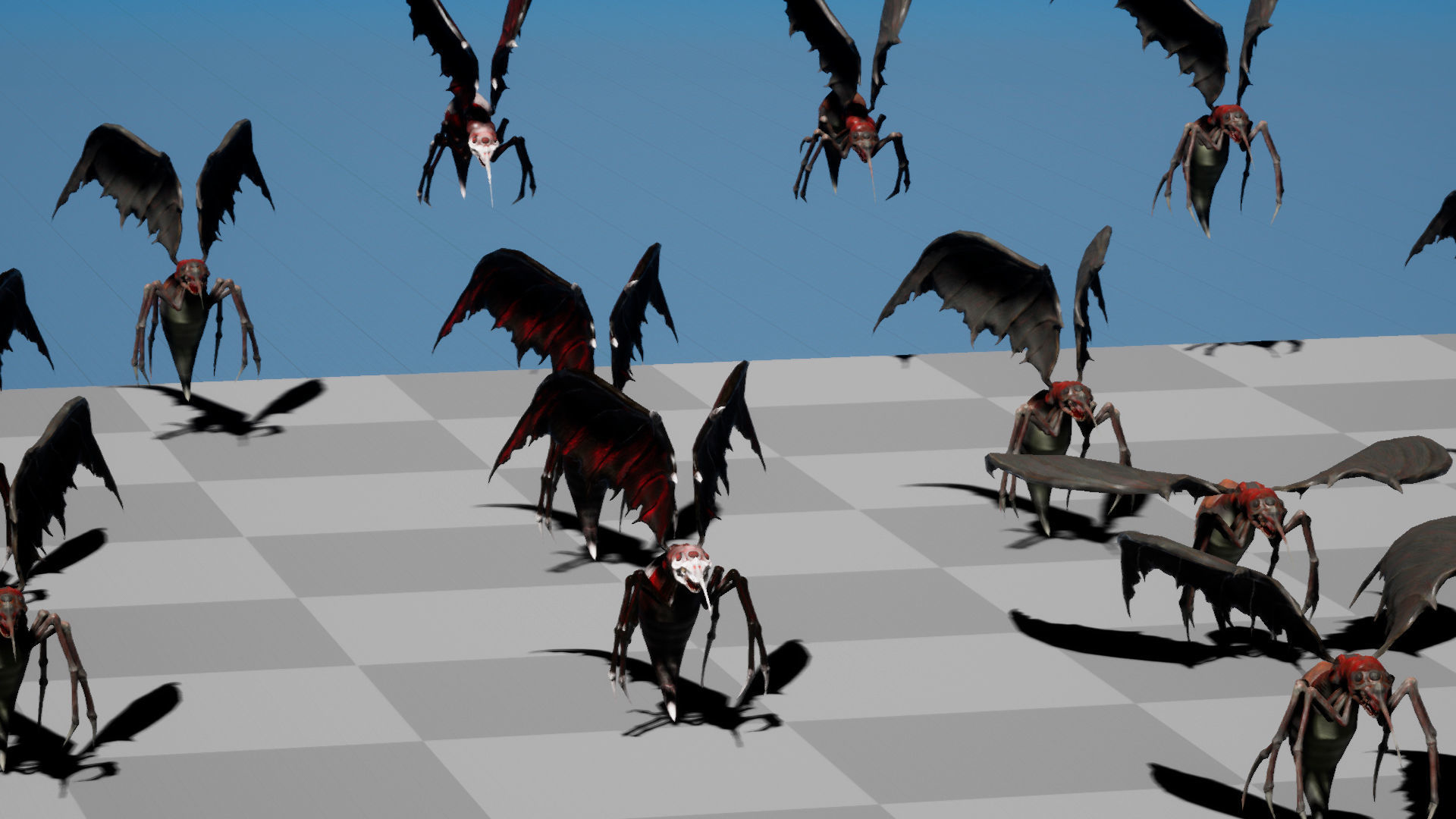 Moskit insect Low-poly 3D model_22