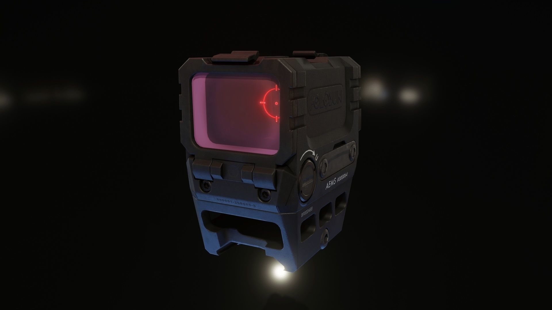 Holosun AEMS 221301 Low-poly 3D model_1