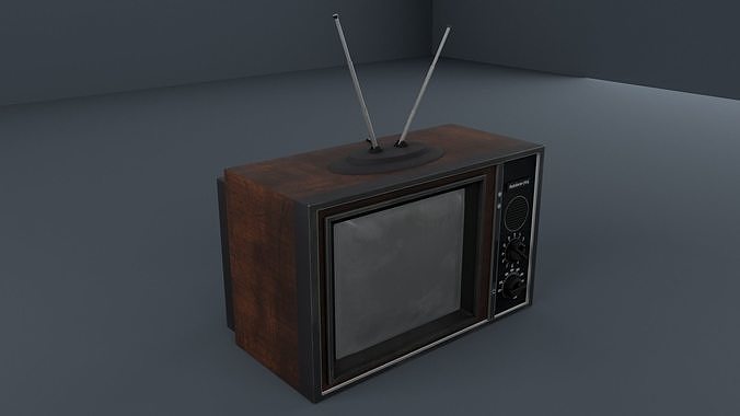 Retro TV  Low-poly 3D model Low-poly 3D model