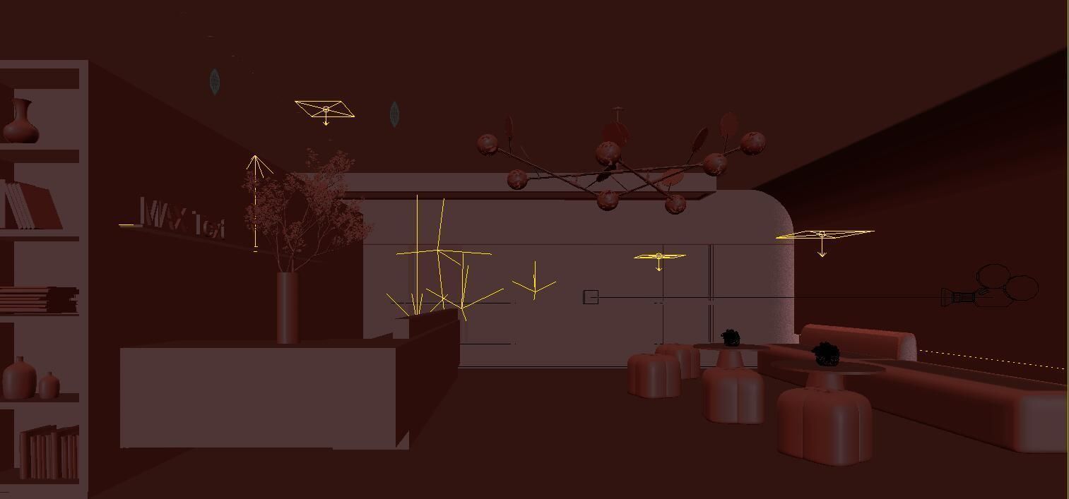 3D model of modern office hall 3D model_4