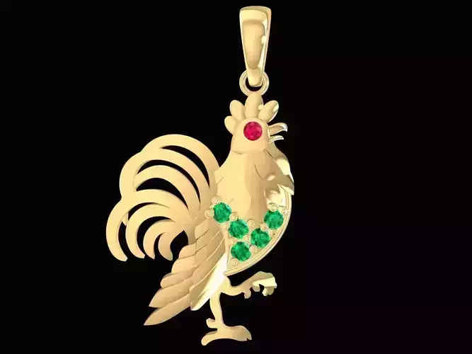 Feng Shui Rooster Pendant Jewelry for Men and Women 2643