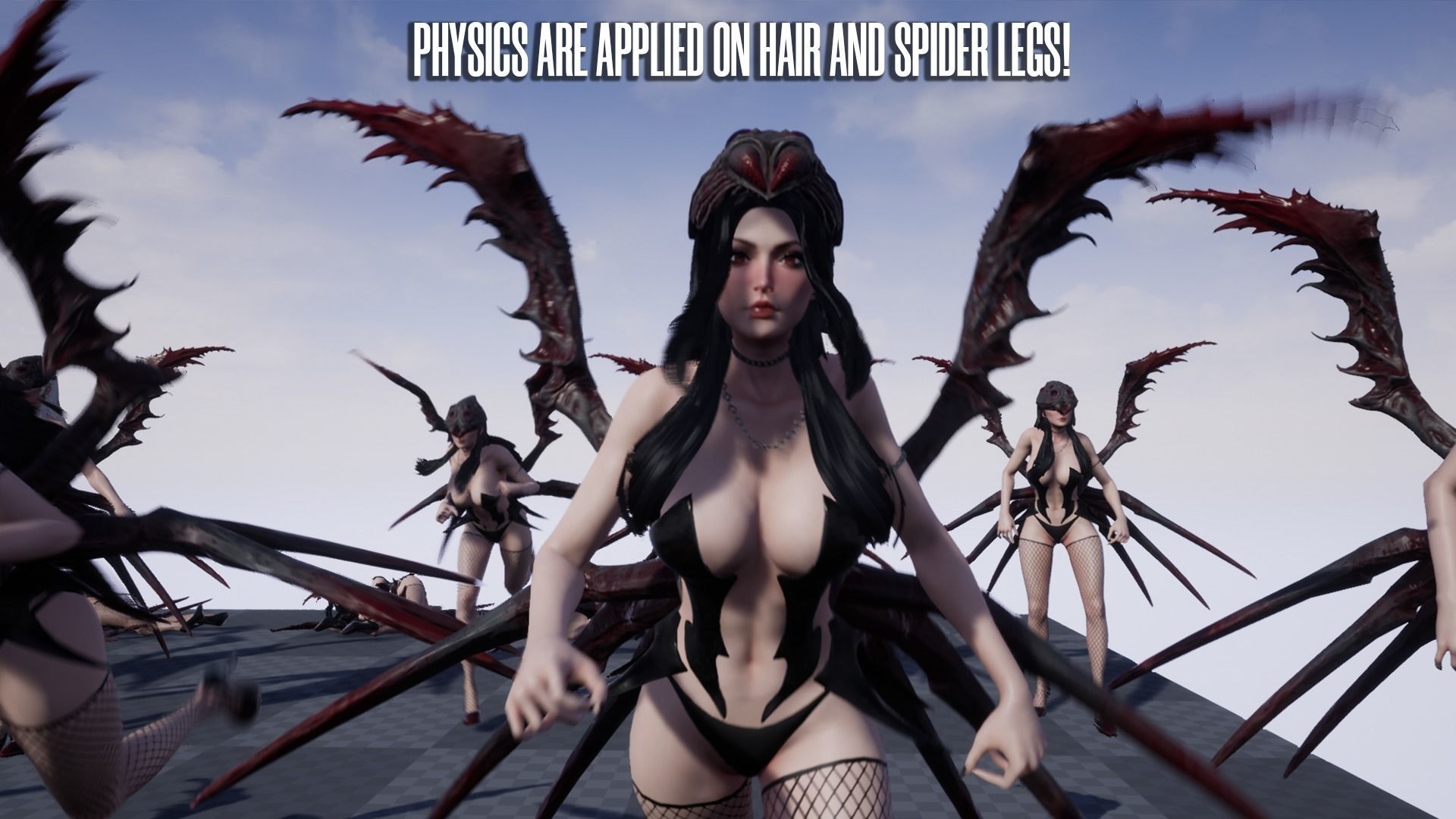 Spider Queen - Game Ready Low-poly 3D model_18