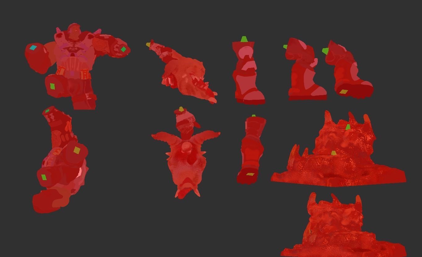 Hell Hunter Orc Infantery 3D Printing Ready 200 mm 3D print model_20