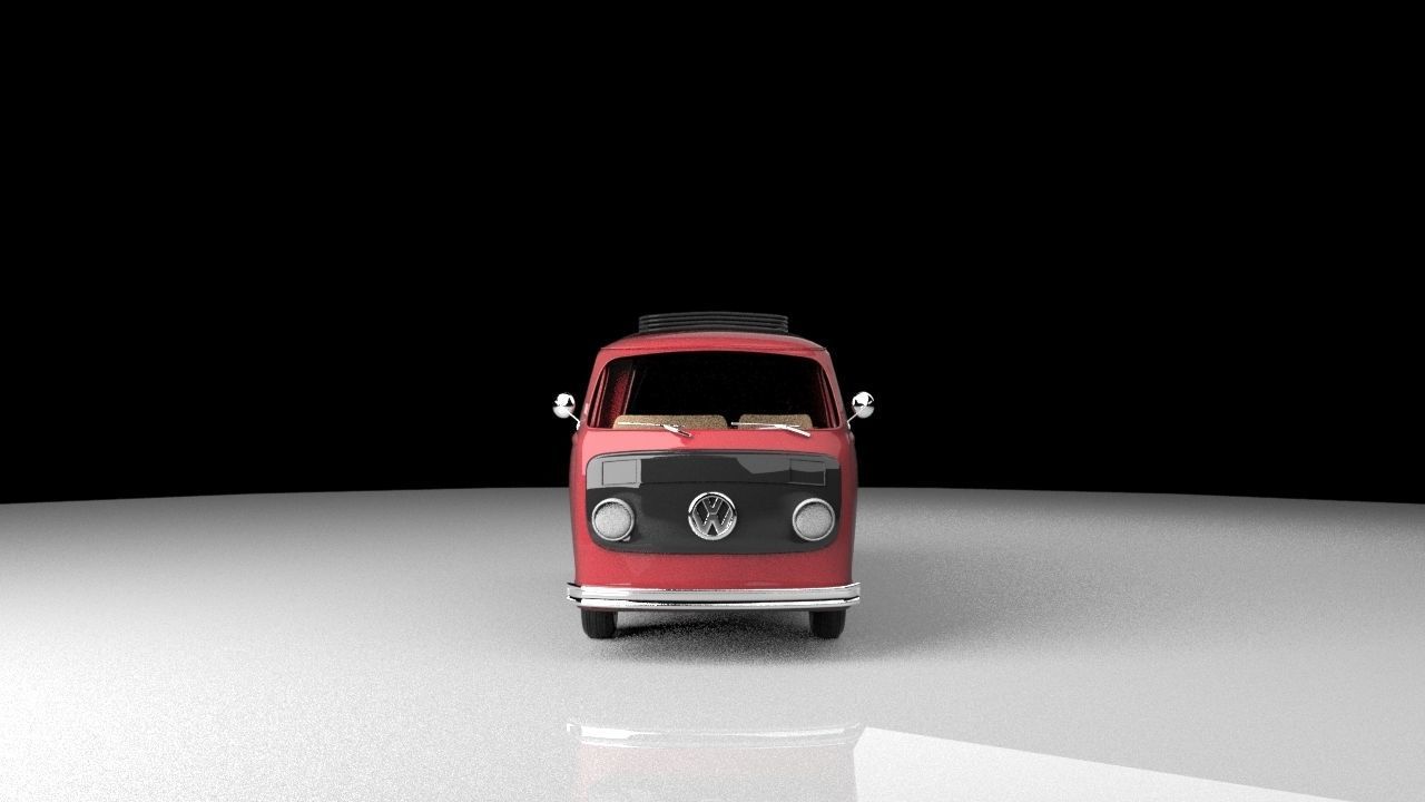 VOLKSWAGEN VAN 3D model_1