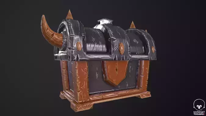 LowPoly Viking Chest