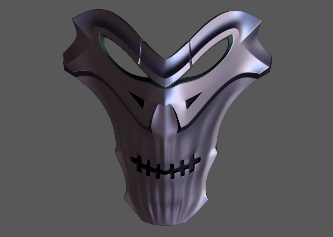 Necro Skull Mask 3D print model_4