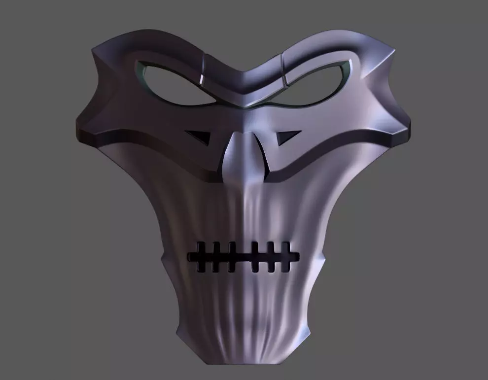 Necro Skull Mask 3D print model_0