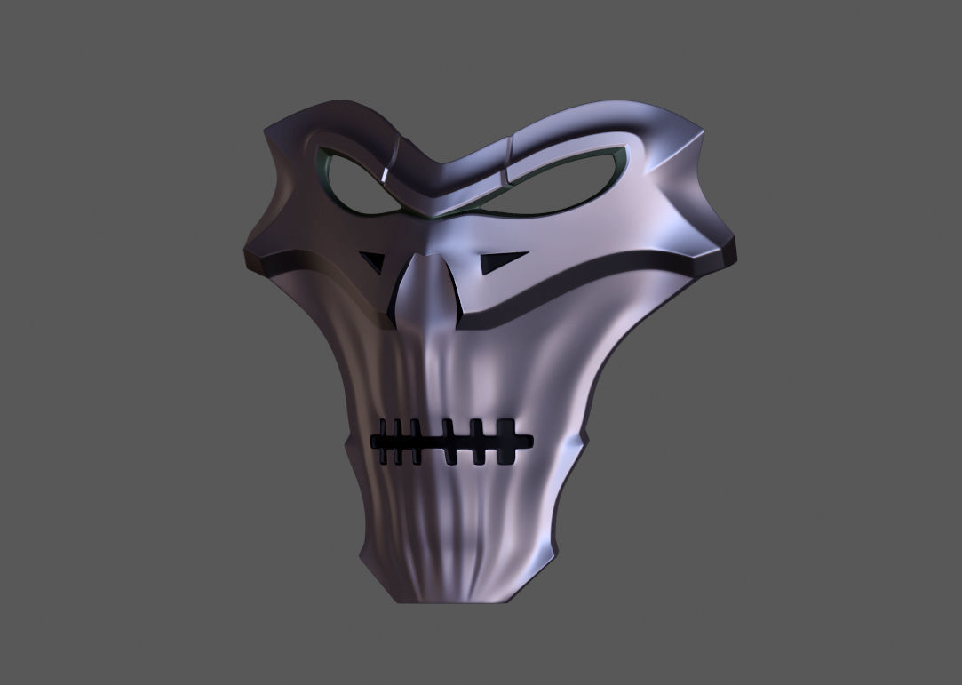 Necro Skull Mask 3D print model_6