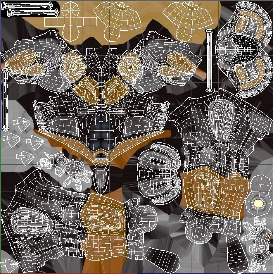 Sci fi warrior Low-poly 3D model_24