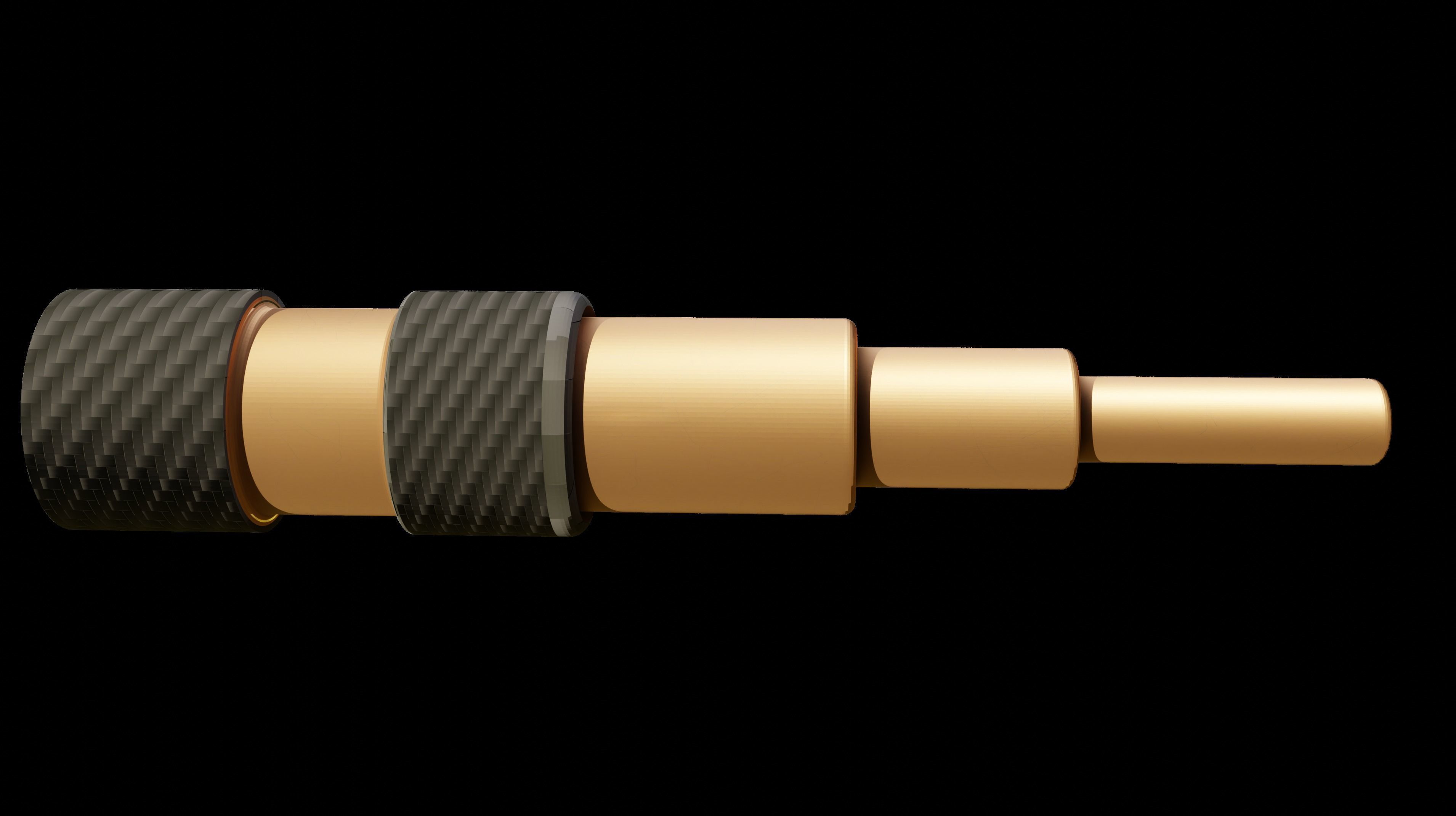 realistic pirates cannon pirates bottle binocular and ship box 3D model_3