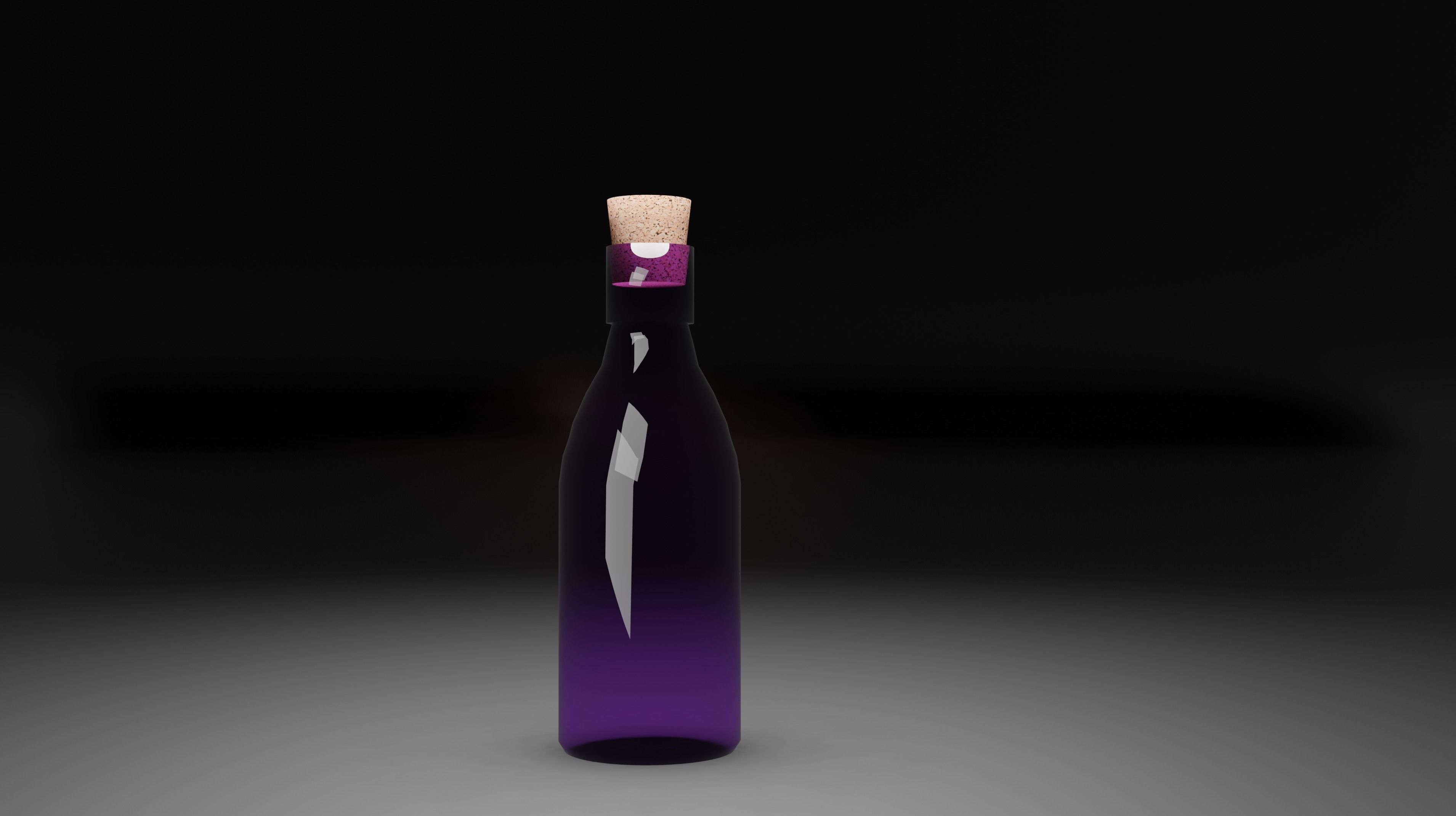 realistic pirates cannon pirates bottle binocular and ship box 3D model_5